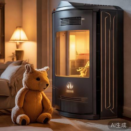 小松鼠壁挂炉，温暖冬日伴侣