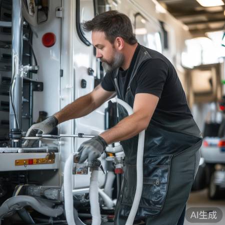 房车洗衣机接口旋紧防漏水