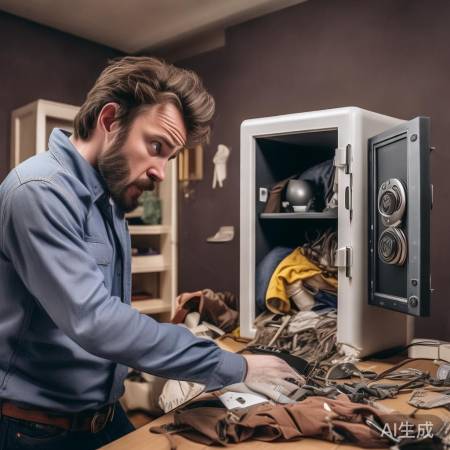 保险柜变垃圾桶，钥匙丢失悔不已