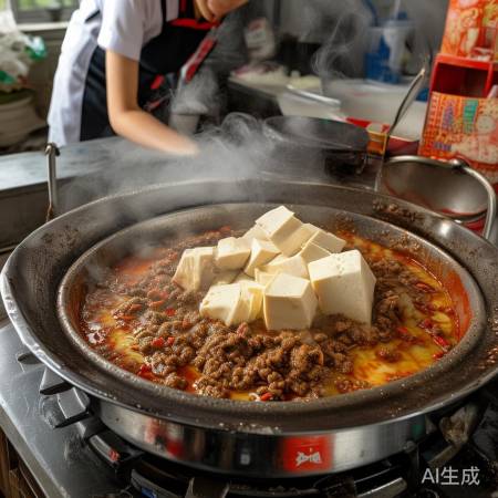 麻婆豆腐，麻辣自动烹饪