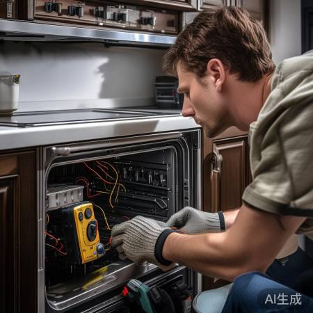 集成灶照明灯不亮，检查线路