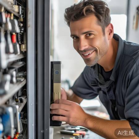 指纹锁师傅技艺高超
