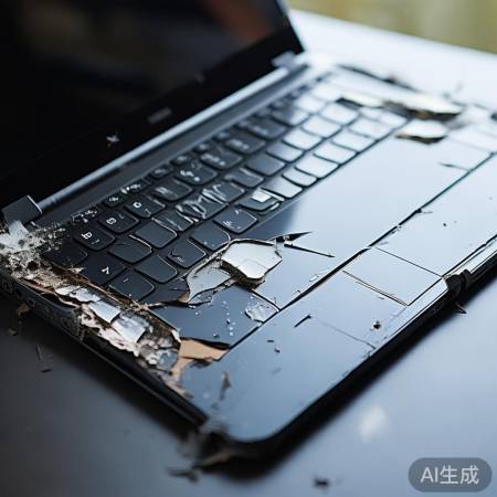 观察裂纹变形脱落