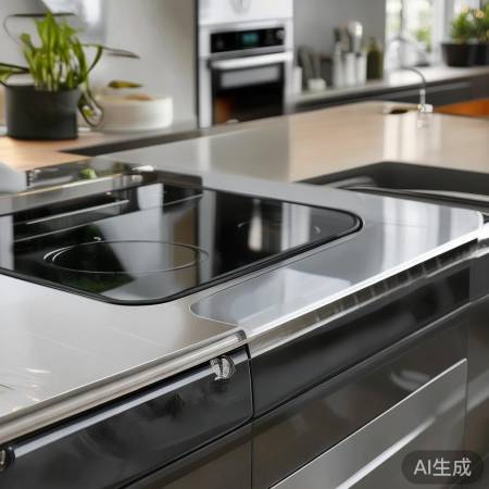 颜值高，厨房整洁美观