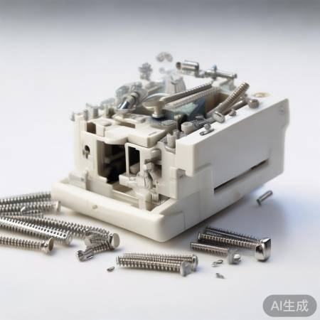 拆开关，逐步卸下部件