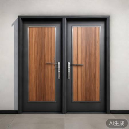 门材质：钢木防盗，重强度隔音