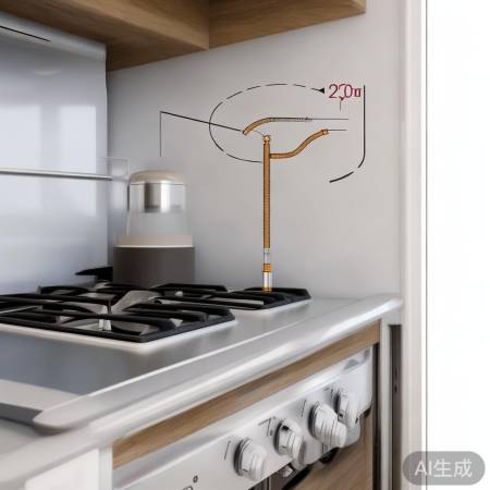 排烟管距燃气灶30cm