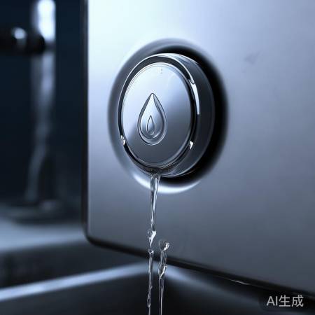 热水器快速放水,水滴图标启动。