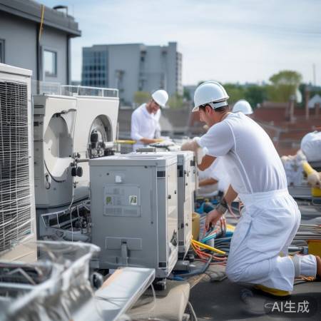 专业团队安装空气能空调