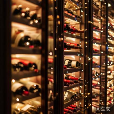 酒柜柔和灯光诱人