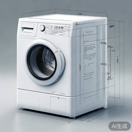 CAD洗衣机尺寸详解析