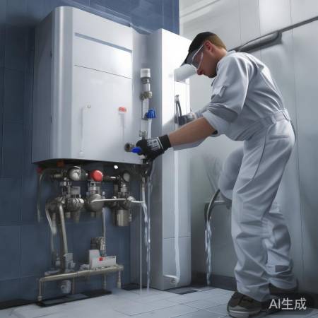 关闭放气阀，进水充满炉