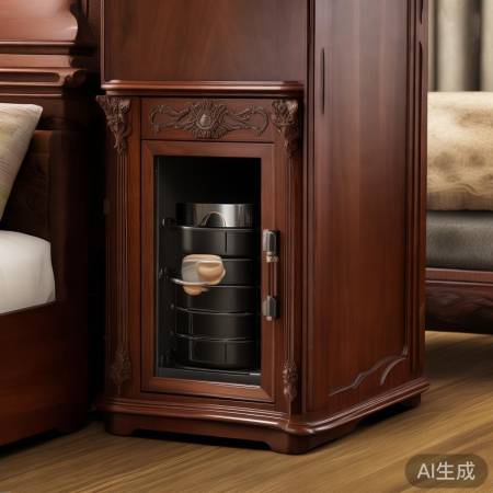 法式床头柜保险柜，安全美观