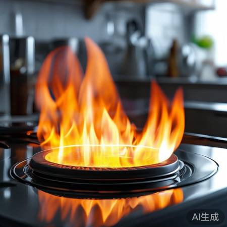 圆形灶芯，火焰均匀，易清洁