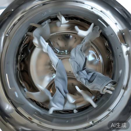 洗衣机滚筒边缘抓衣翻滚