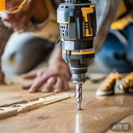 检查平整，钻孔匹配