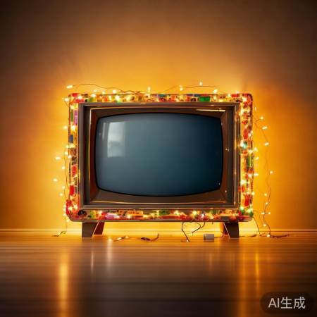 旧电视变亮丽风景
