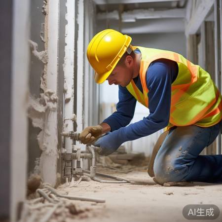 安装冷凝水管，注意安全！
