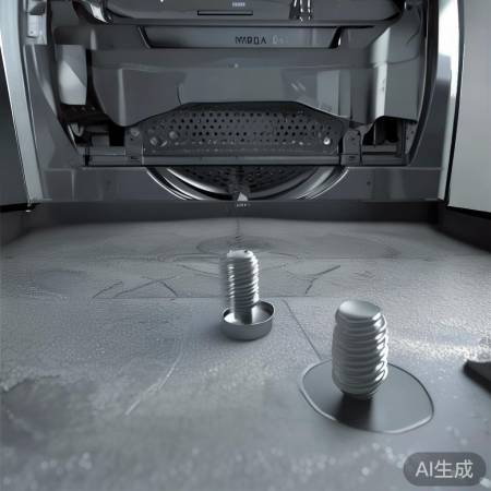 美的洗衣机底部刹车旋钮