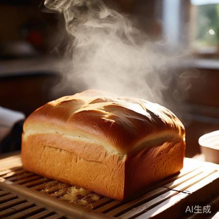 香气扑鼻的面包切片