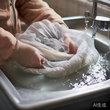 轻柔清洗羽绒服