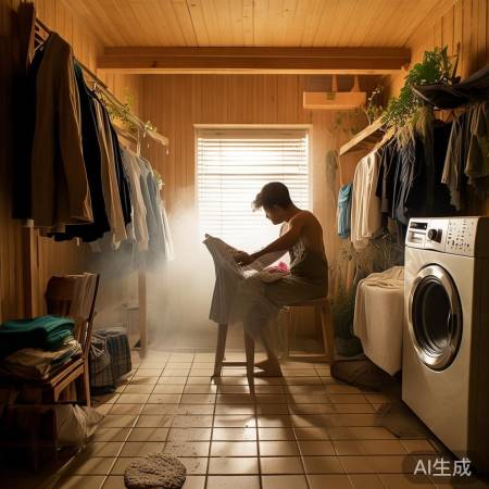 汗蒸房洗衣甩干方法