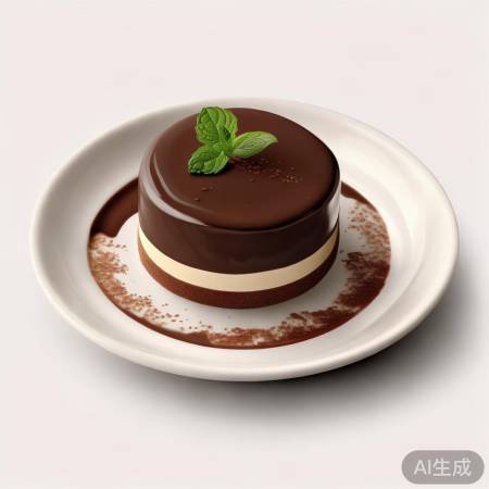 巧克力慕斯布丁，层次丰富