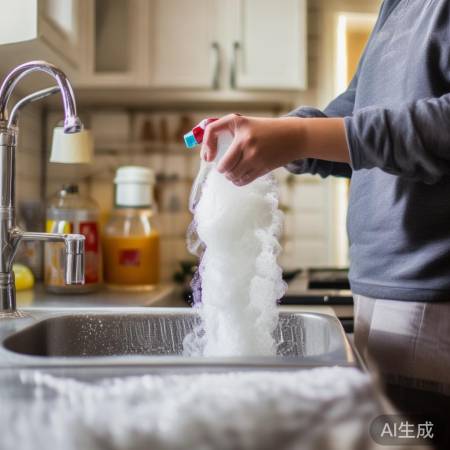 小苏打醋混合清洁油烟机