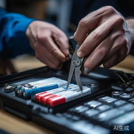 “连接电池，正负极勿混淆”