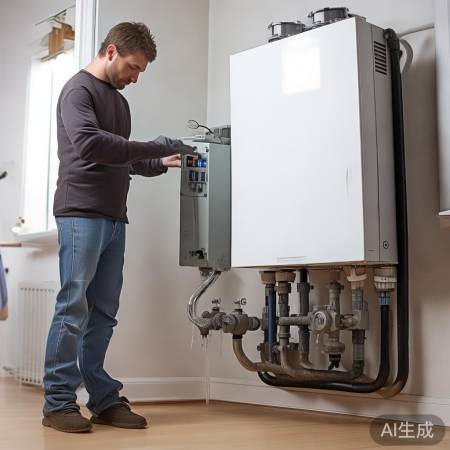 关闭补水阀，启动壁挂炉