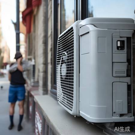 空调外机飘窗安全隐患