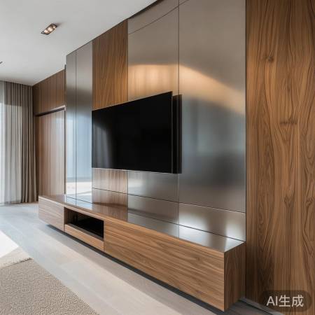 多种不锈钢电视背景墙风格