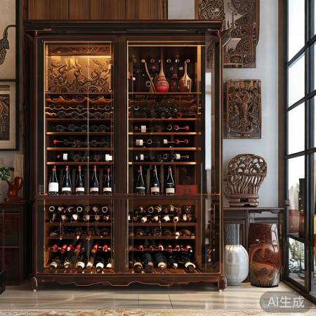 红酒柜雅致，博古架古典