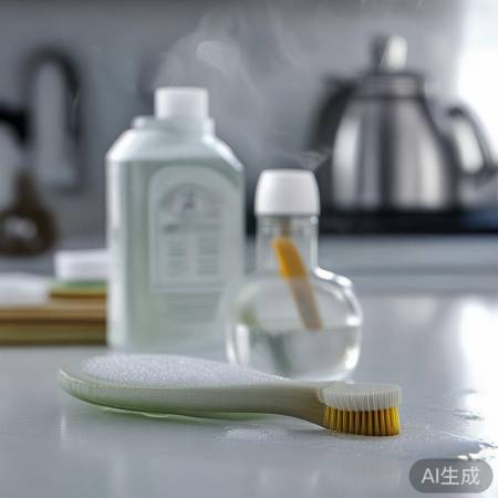 旧牙刷+洗洁精=清洁小孔神器