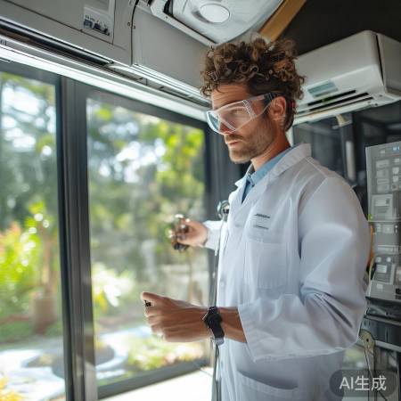 小张调试空调，保障服务专业