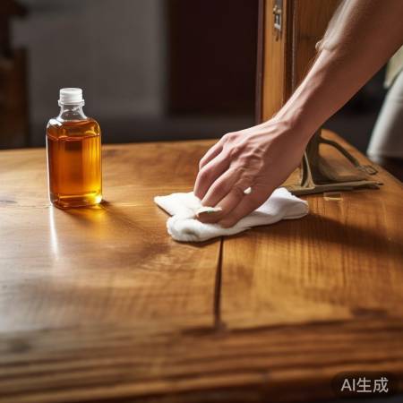 门油涂抹，适量清洁