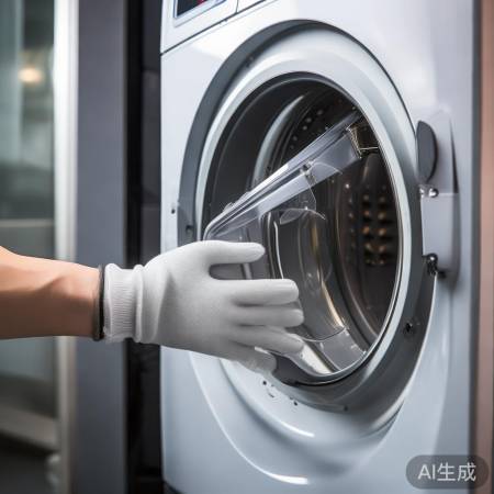 检查洗衣机门密封