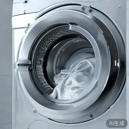 滚筒洗衣机，圆柱桶高效洗。