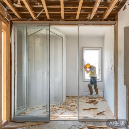 结构改造与滑动门安装
