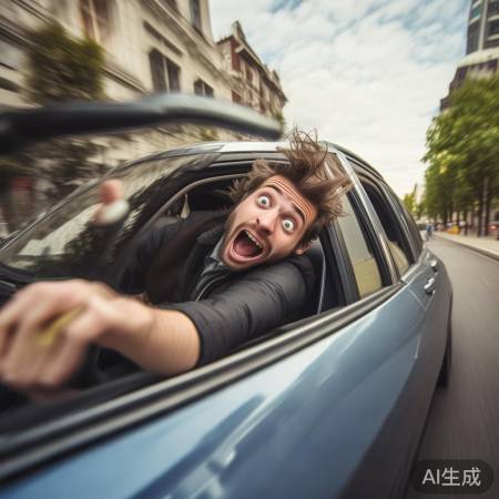 司机探身手机自拍，笑翻网友。