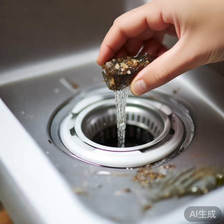 放置过滤网，定期清下水管