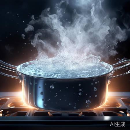 水沸腾,气泡舞动